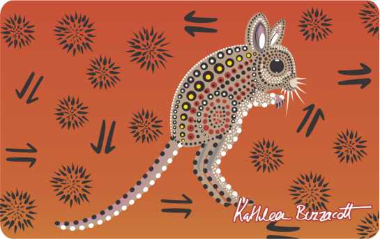 Flexi Magnet - Spinifex Hopping Mouse By Kathleen Buzzacott
