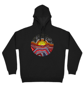 Adults Cozy Hoodie - Sunset On The Land By Anita Morena