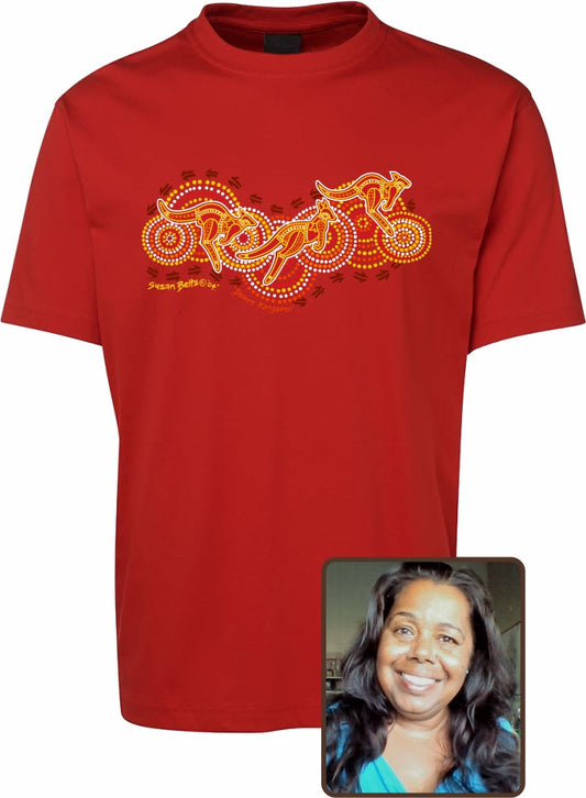 T Shirt Kids Regular Fit - Susan Betts, Desert Kangaroo Design