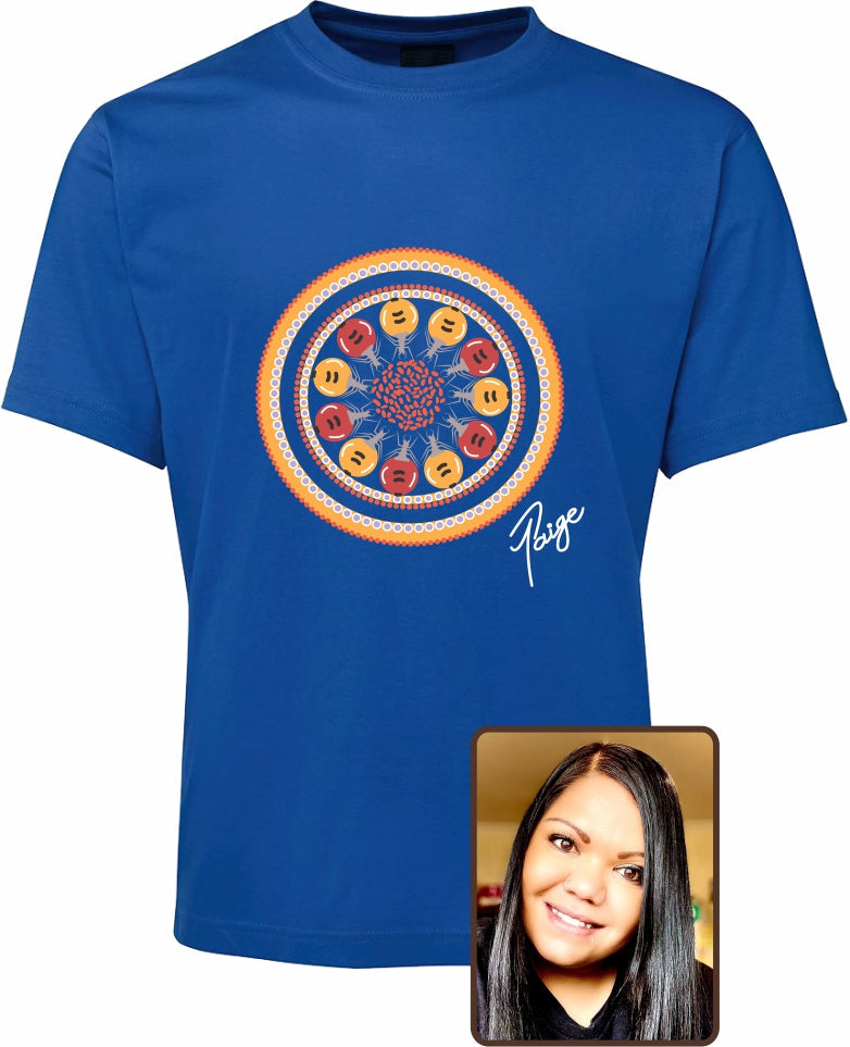T Shirt Kids Regular Fit - Tanita Paige, Digging for Tjala (Honey Ants) Design - Fair Dinkum Gifts