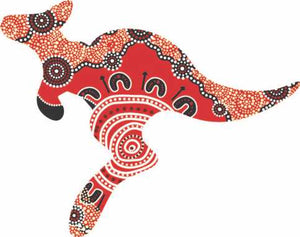 Kangaroo Shaped Flexi Magnet - The Gathering by Nina Wright