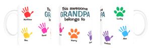 Personalised Grandpa Coffee Mug - This Awesome Grandpa Belongs To FDG07-92-26146