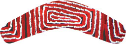 Boomerang Shaped Flexi Magnet - Thomas Tjapaltjarri