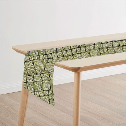 Table Runners Thomas Tjapaltjarri Khaki - Fair Dinkum Gifts