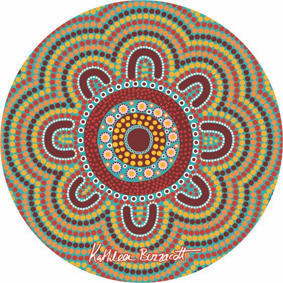 Aboriginal Ceramic Coasters By Kathleen Buzzacott - Fair Dinkum Gifts