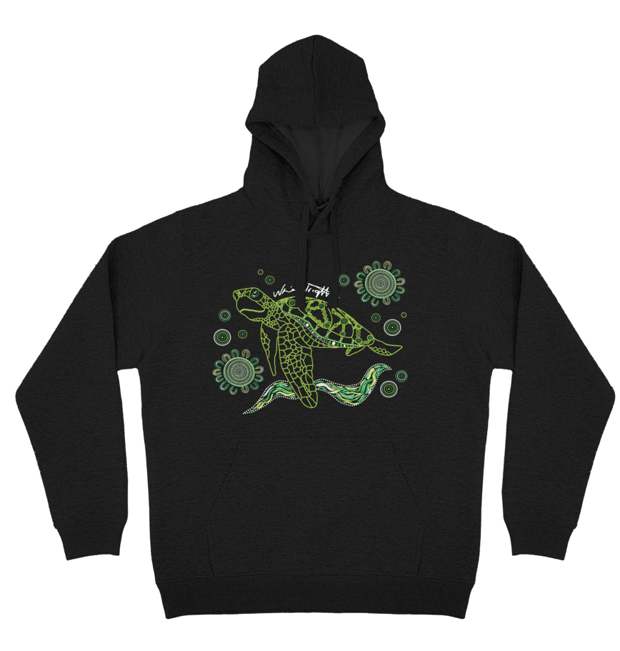 Adults Cozy Hoodie - Turtle By Nina Wright