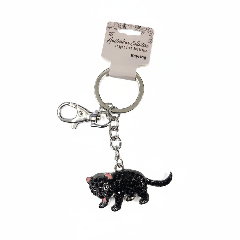 Bling Keyring - Tassie Devil - Fair Dinkum Gifts