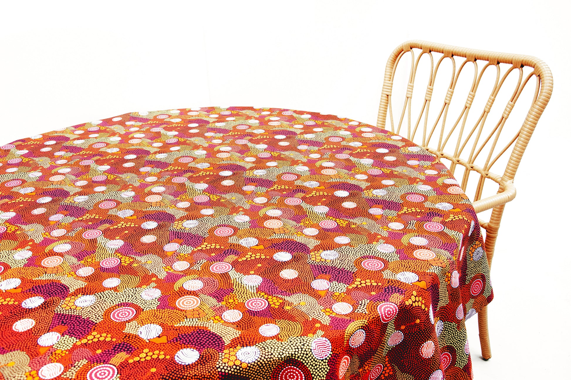 Bulurru Aboriginal Round Tablecloth - Fair Dinkum Gifts