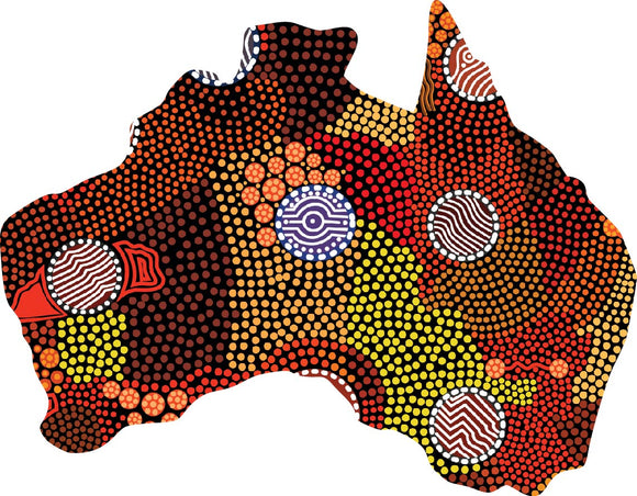 Australia Shaped Flexi Magnet - Upper Bullawa By Wendy Pawley