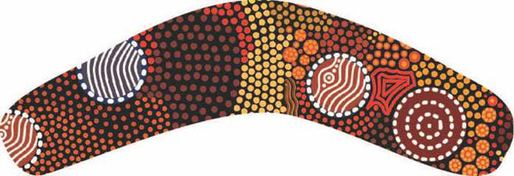 Boomerang Shaped Flexi Magnet - Upper Bullawa By Wendy Pawley