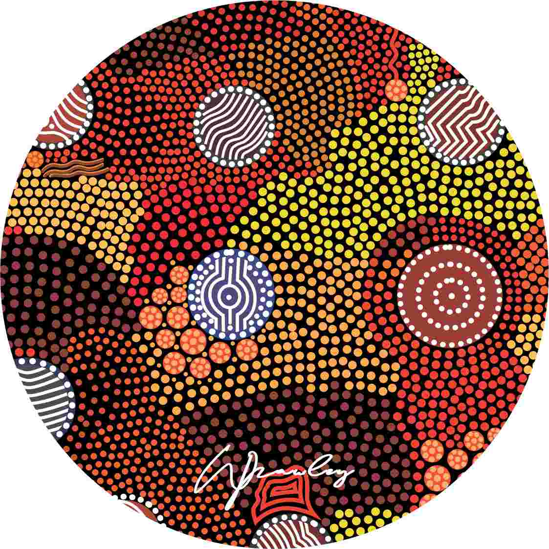 Aboriginal Ceramic Coasters By Wendy Pawley - Fair Dinkum Gifts