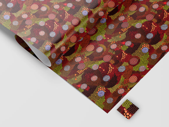Wrapping Paper With Gift Tag Set - Upper Bullawa By Wendy Pawley