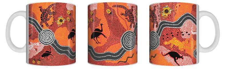 Art Down Under Ceramic Mug in Box