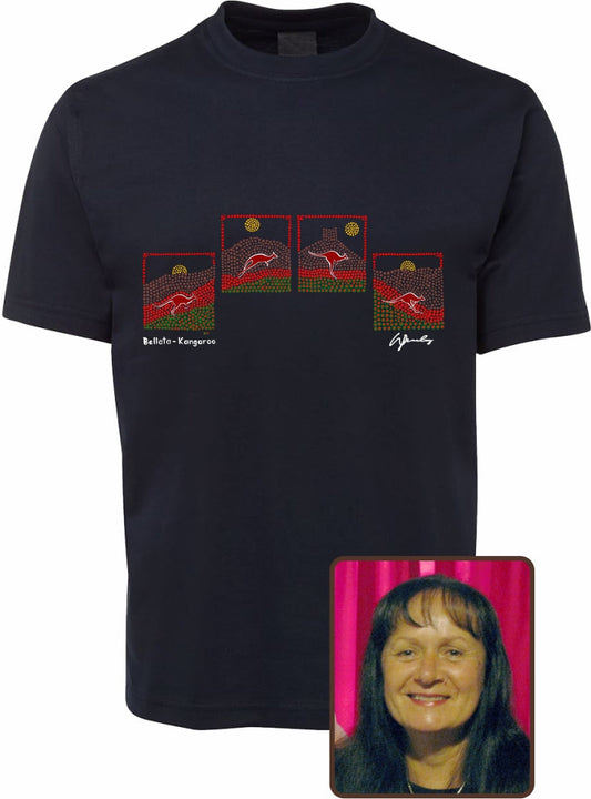 T Shirt Kids Regular Fit - Wendy Pawley, Bellata Kangaroo Design