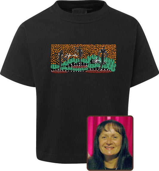 T Shirt Kids Regular Fit - Wendy Pawley, Nandewar Hunting Design