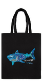 Shopping Tote Bag - Widhadha (Shark) By Nina Wright