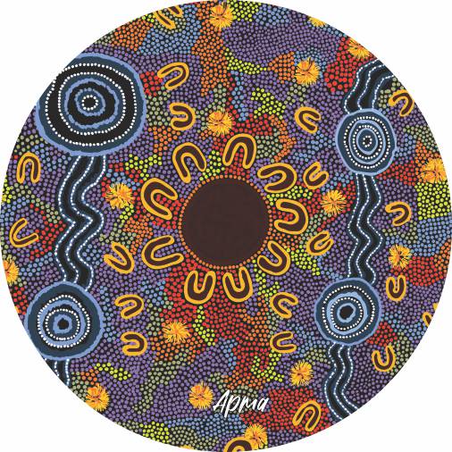 Aboriginal Ceramic Coasters By Merryn Apma - Fair Dinkum Gifts