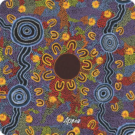 Aboriginal Ceramic Coasters By Merryn Apma - Fair Dinkum Gifts