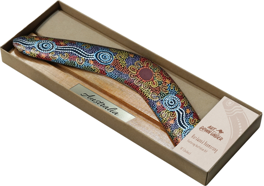 Personalised Boomerang - Women Gathering At Waterholes - Fair Dinkum Gifts