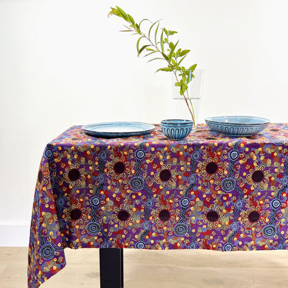 Aboriginal Rectangle Tablecloth Large - Fair Dinkum Gifts