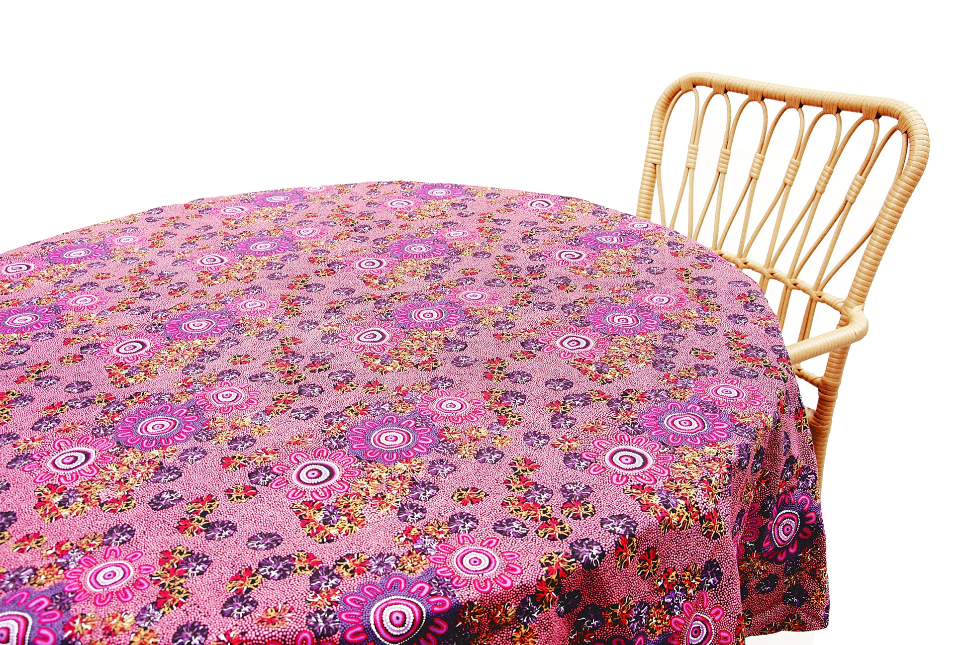 Aboriginal Round Tablecloth - Fair Dinkum Gifts