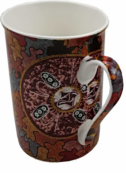 Art Down Under Tall Flair Bone China Mugs In Box