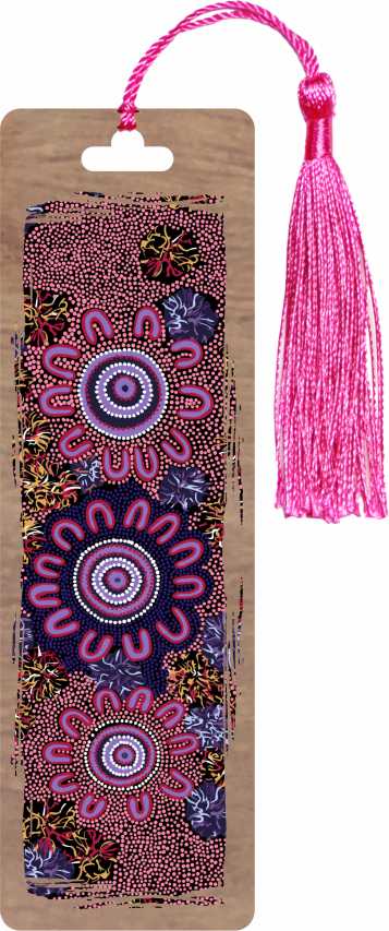 NEW - Aboriginal Design Bookmarks With Tassel