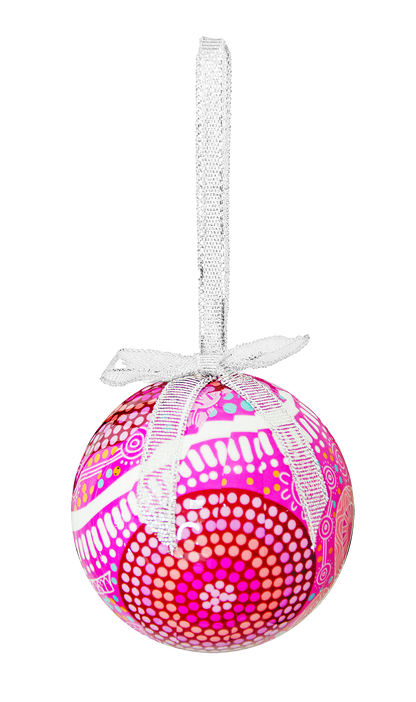 HANGING BAUBLE DECORATION IN BOX - ABORIGINAL DESIGNS