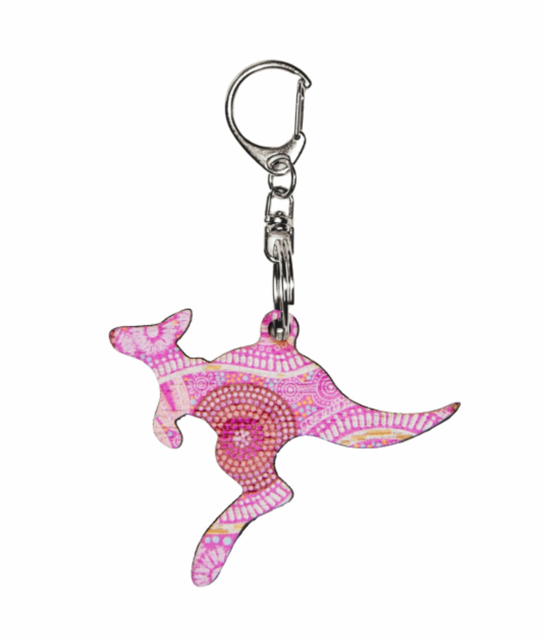 Kangaroo Shape Wooden Keyring (Australian Made) - Womens Journey By De ...