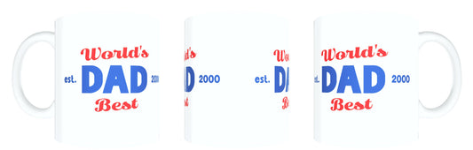 Dad Mug - World's Best Dad Est 2000 FDG07-92-26145