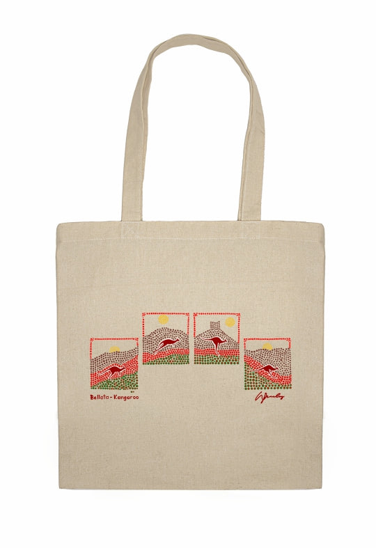Shopping Tote Bag - Bellata Kangaroo By Wendy Pawley