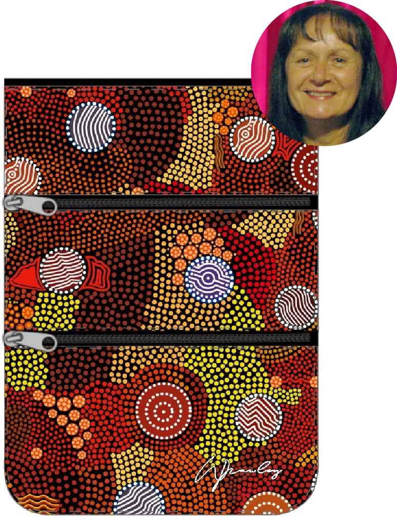 Compartment Zip Bag - Upper Bullawa By Wendy Pawley
