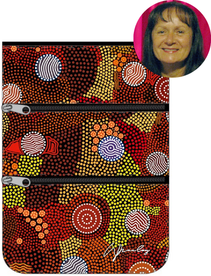 Compartment Zip Bag - Upper Bullawa By Wendy Pawley