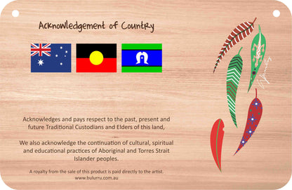 Customised Acknowledgement of Country - 287mm x 187mm - Fair Dinkum Gifts