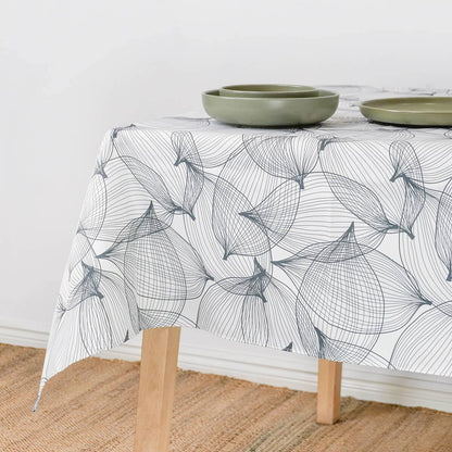 Waste2Wear Australian made Tablecloth Leaf Pattern - Red Earth Market