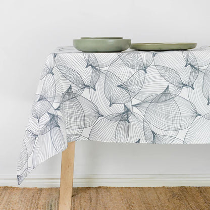 Waste2Wear® Table Cloth Leaf Pattern - Red Earth Market