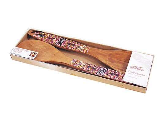 Wooden Spoon Set - Bush Tucker Tan By Julie Paige