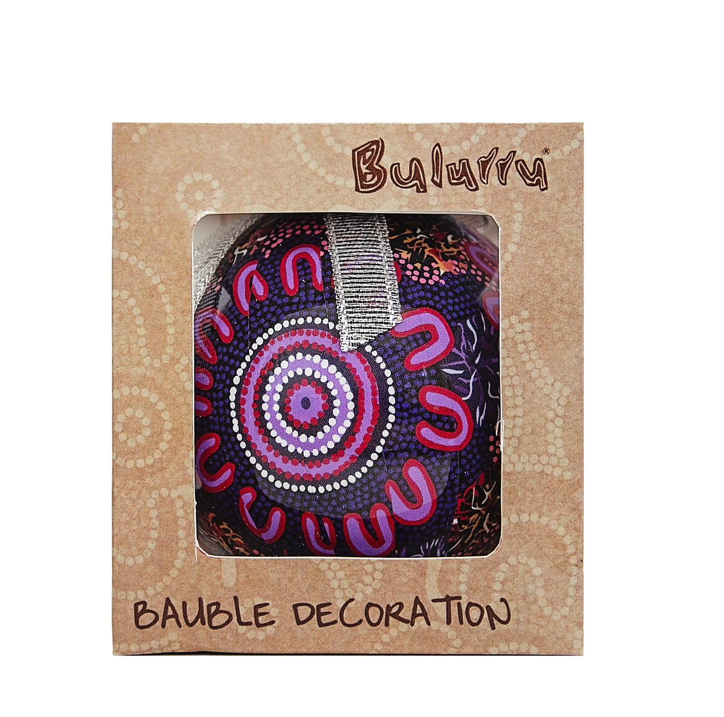 HANGING BAUBLE DECORATION IN BOX - ABORIGINAL DESIGNS