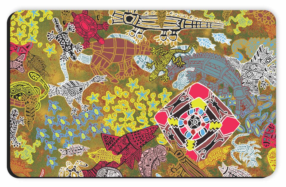 Aboriginal Flexi Magnet - 9 Bulurru Designs To Choose From - fair-dinkum-gifts