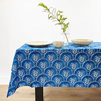 Tablecloth Sabrina Robertson Blue - Fair Dinkum Gifts
