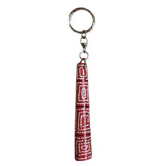 Hand Painted Didgeridoo Keyring - Thomas Tjapaltjarri - Fair Dinkum Gifts