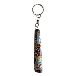 Hand Painted Didgeridoo Keyring - Cindy Wallace Arches