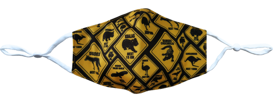 Adult Face Mask Adjustable Australian Designs - 5 Designs To Choose From - fair-dinkum-gifts