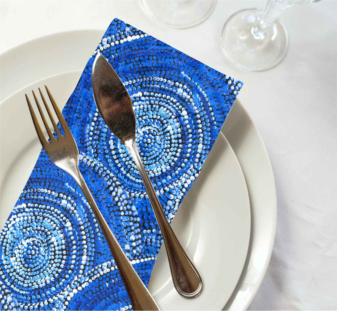 Napkin Sabrina Robertson Blue | Set of 4