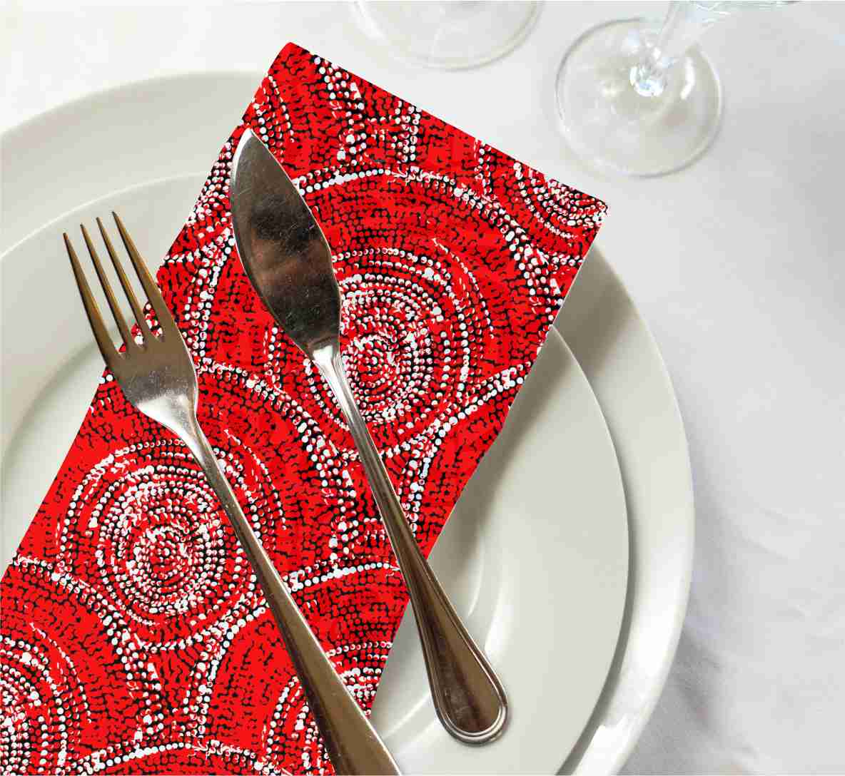 Napkin Sabrina Robertson Red | Set of 4