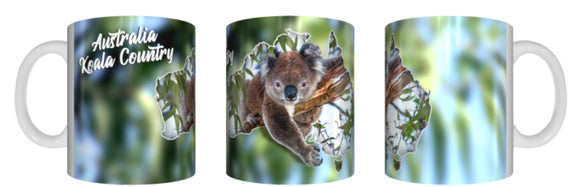AUSTRALIA KOALA COUNTRY Mug 325ml Gift Native Aussie Australia Animal Wildlife 07-01TS-2904 - fair-dinkum-gifts