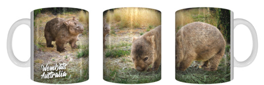 WOMBATS AUSTRALIA Mug 325ml Gift Aussie Australia Animal Native - fair-dinkum-gifts
