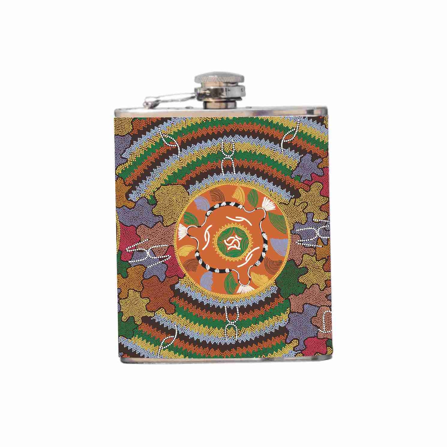 Aboriginal Design Hip Flask 180ml