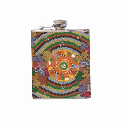 Aboriginal Design Hip Flask 180ml