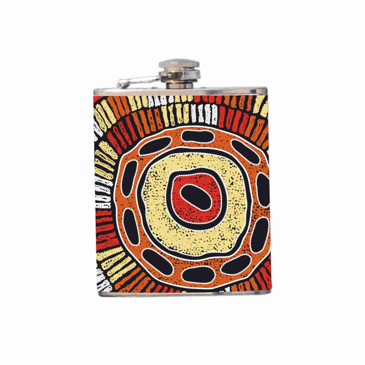Aboriginal Design Hip Flask 180ml
